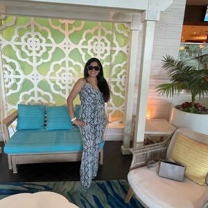 Elegant Black and White Jumpsuit